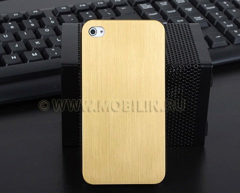Панелька - бампер (чехол) пластик + метал для iPhone 4g, 4s