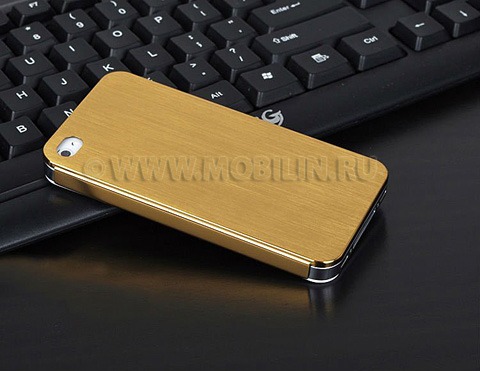 Панелька - бампер (чехол) пластик + метал для iPhone 4g, 4s